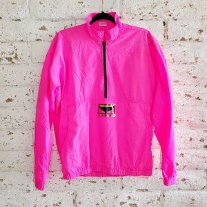 Vintage Hawaiian Crazy Shirt Surf Hot Pink Windbreaker Jacket Coat | Size M